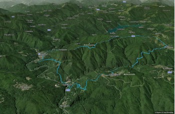 Itinéraire en boucle au départ de Montebruno dans la Val Trebbia.