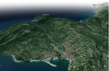 Weg von Santa Margherita Ligure nach Portofino Vetta