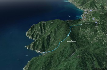 Weg von Portofino Vetta nach San Fruttuoso di Camogli