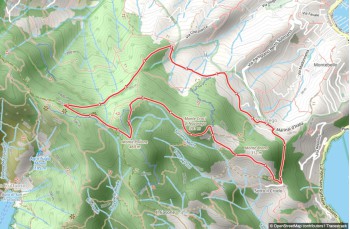 Loop trail in the Portofino Park from Nozarego