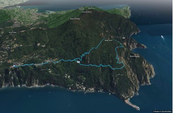 Itinéraire en boucle de San Rocco di Camogli - Semaforo nuovo - Batterie.