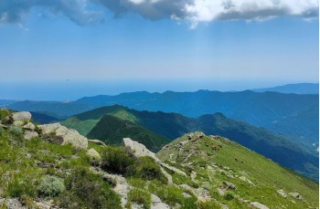 Trail von Rapallo nach Montallegro bis Monte Ramaceto