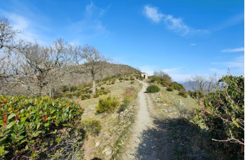 Fußweg von Recco nach Sori auf den Hügeln des Golfo Paradiso