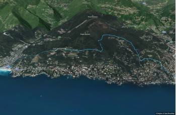 Fußweg Sori - Recco auf den Hügeln des Golfo Paradiso