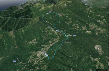 Rundweg von Uscio nach Pannesi und Calcinara und NS del Bosco