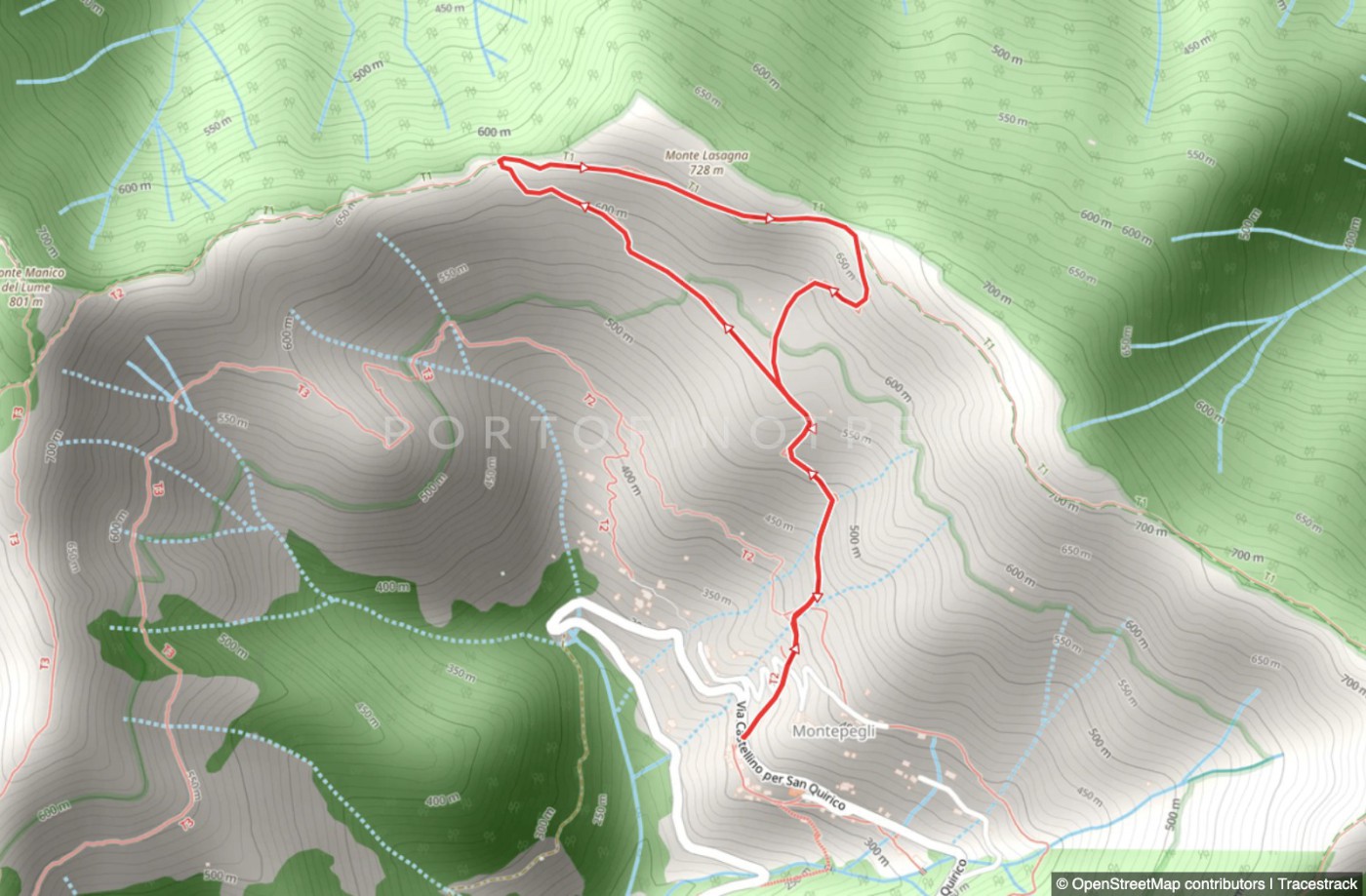 Kurze Rundwanderung von Montepegli nach Ciamazù und Ciassea