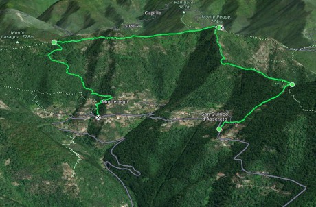 San Quirico d' Assereto - Monte Pegge - Montepegli