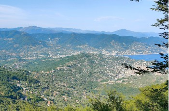 Route von Ruta zum Semaforo Vecchio auf dem Monte di Portofino