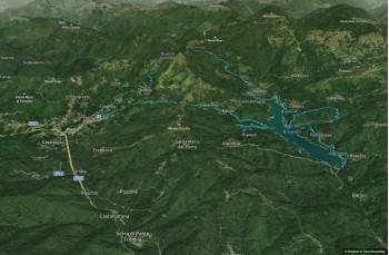 Itinéraire en boucle Torriglia - Bavastri - Lago del Brugneto