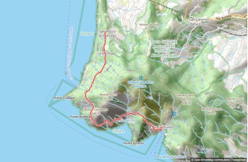 Trail von San Rocco di Camogli nach San Fruttuoso im Naturpark Portofino