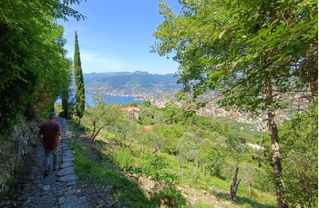 Wanderung zu Fuß von Portofino nach Camogli über Pietre Strette