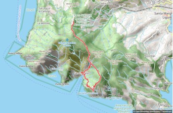 Sentier circulaire de Portofino Vetta à San Fruttuoso, via la base 0