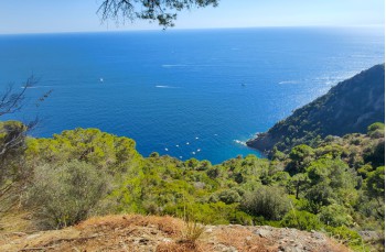 Einer der schönsten Wege des Parks: von San Fruttuoso zur Piazzetta von Portofino
