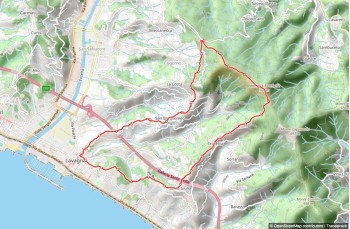 Itinéraire en boucle Lavagna - Monte S. Giacomo - M.te Rocchette - S. Giulia