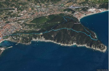 Amazing circular trail of Punta Manara in Sestri Levante.