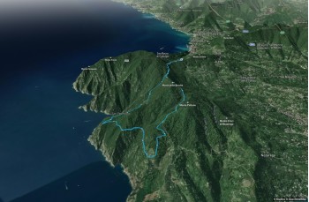 Trekking auf einigen weniger begangenen Wegen des Monte di Portofino