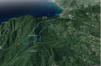 Route auf dem Monte di Portofino ab Ruta di Camogli