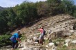 Ein langer Trail von etwa 22 Kilometern auf den Höhen von Rapallo