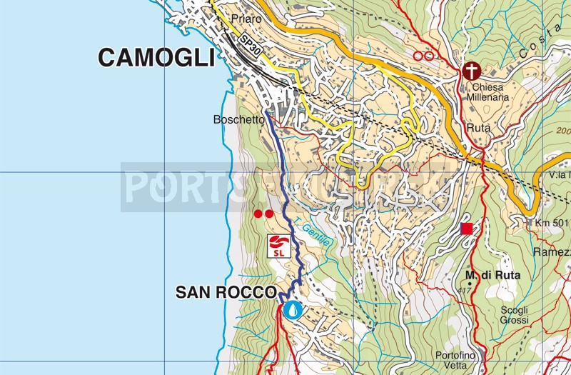 Da Camogli a San Rocco di Camogli, Monte di Portofino, Parco di Portofino