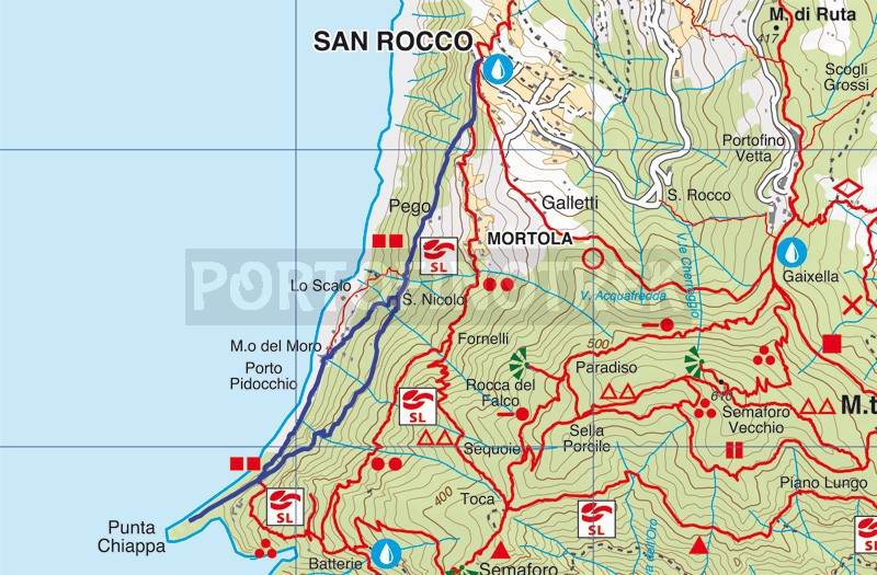 Da San Rocco di Camogli a Punta Chiappa, Monte di Portofino, Parco di Portofino