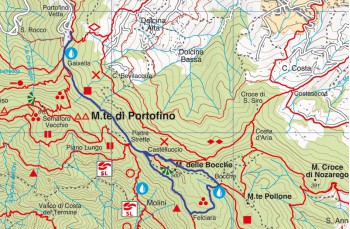 Portofino vetta - Pietre strette - Felciara - Bocche - Portofino vetta