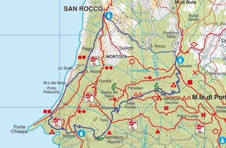 Anello San Rocco di Camogli - Semaforo vecchio - Semaforo Nuovo - Punta Chiappa