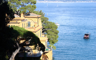 view from the Paraggi-Portofino pedestrian