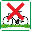 Vietato l'accesso alle biciclette